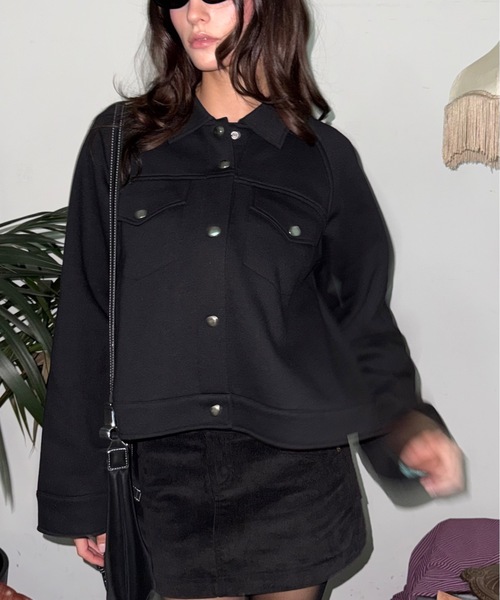 SHAGGIE(シャギー)の「裏起毛スウェットジャケット(その他アウター・レディース・ブラック/ブラウン/グレー・FREE)」の22枚目の写真