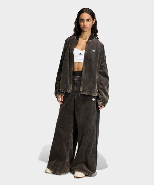 adidas（アディダス）の「コーデュロイ SST オーバーサイズ パンツ / アディダスオリジナルス adidas Originals（スウェットパンツ・レディース・ブラック・XX-LARGE/LARGE/MEDIUM/SMALL/X-LARGE/X-SMALL）」の14枚目の写真
