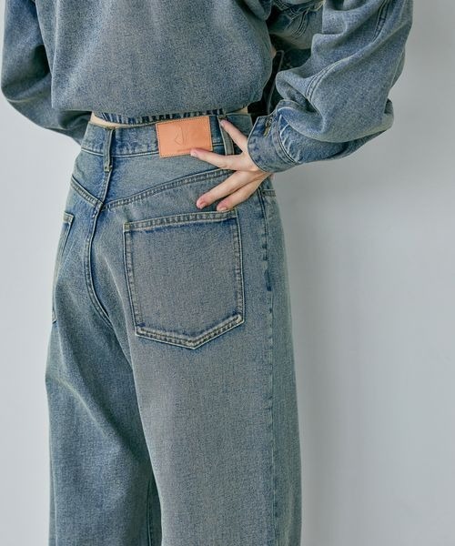 JEANASIS(ジーナシス)の「デニムワイドストレートパンツ/1043298(デニムパンツ・レディース・ブルー/ブラック・SMALL/MEDIUM)」の15枚目の写真