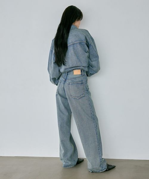 JEANASIS(ジーナシス)の「デニムワイドストレートパンツ/1043298(デニムパンツ・レディース・ブルー/ブラック・SMALL/MEDIUM)」の14枚目の写真
