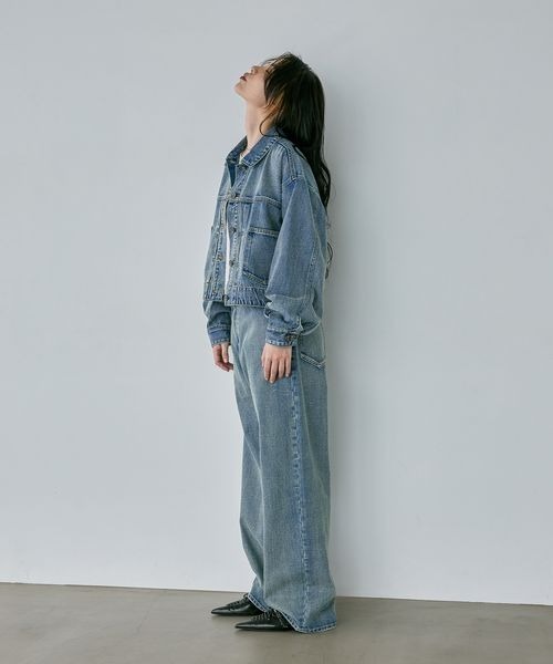 JEANASIS(ジーナシス)の「デニムワイドストレートパンツ/1043298(デニムパンツ・レディース・ブルー/ブラック・SMALL/MEDIUM)」の12枚目の写真