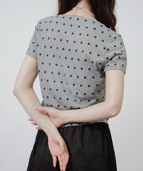 NYLAUS(ナイラス)の「【SG】ドット シアーTシャツ 半袖(Tシャツ/カットソー・レディース・ブラック/グレー/オフホワイト・M)」の16枚目の写真