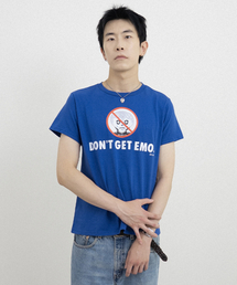 EULER（ユーラ）の「シュランクンクロップイモTシャツ（ブルー）（Tシャツ/カットソー）」