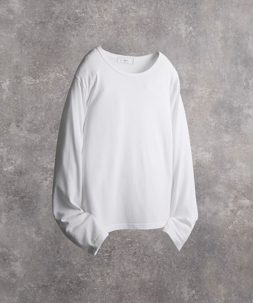 ADRER(アドラー)の「U neck compact silhouette long T / UネックコンパクトシルエットロンT(抗菌防臭機能)(Tシャツ/カットソー・メンズ・ホワイト/ブラック/グレー系1・XS/M/S/L)」の13枚目の写真
