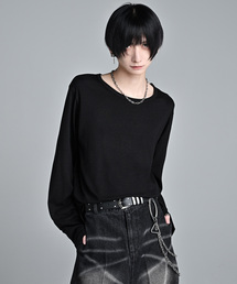 ADRER（アドラー）の「U neck compact silhouette long T / UネックコンパクトシルエットロンT(抗菌防臭機能)（Tシャツ/カットソー）」