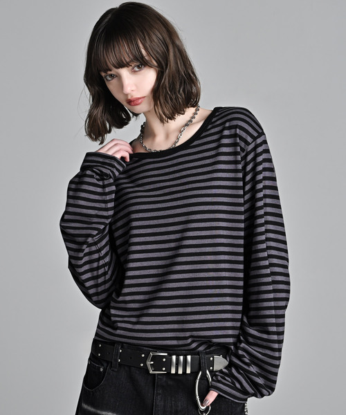 ADRER(アドラー)の「U neck compact silhouette long T / UネックコンパクトシルエットロンT(抗菌防臭機能)(Tシャツ/カットソー・メンズ・ホワイト/ブラック/グレー系1・XS/M/S/L)」の6枚目の写真