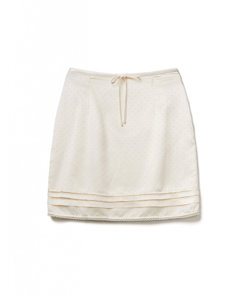 TTUDEMENT(トュードメント)の「SATIN DOT MIDI SKIRT_IVORY(スカート・レディース・その他・SMALL/MEDIUM)」の2枚目の写真