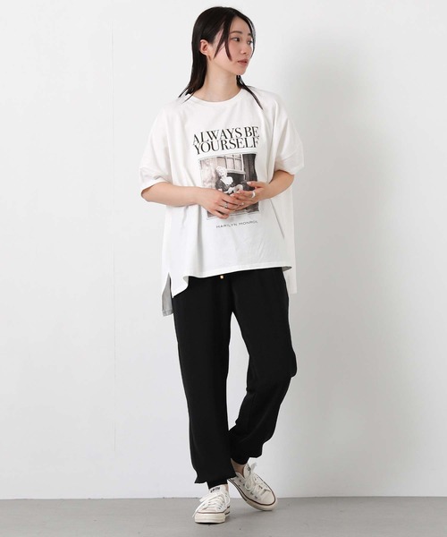 Gready Brilliant（グレディブリリアン）の「裾リブジョガーパンツ（その他パンツ・レディース・ブラック/アイボリー・38/36）」の6枚目の写真