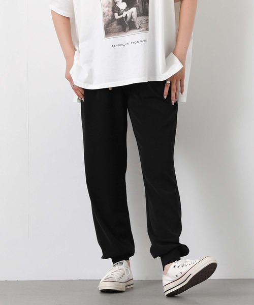 Gready Brilliant（グレディブリリアン）の「裾リブジョガーパンツ（その他パンツ・レディース・ブラック/アイボリー・38/36）」の7枚目の写真