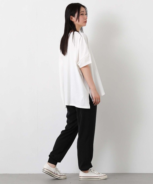 Gready Brilliant（グレディブリリアン）の「裾リブジョガーパンツ（その他パンツ・レディース・ブラック/アイボリー・38/36）」の4枚目の写真