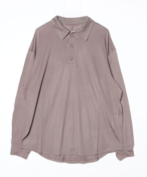 VOAAOV(ヴォアーブ)の「【VOAAOV】RELUX WOOL(Tシャツ/カットソー・メンズ・ベージュ/チャコールグレー/ブラック・2)」の3枚目の写真
