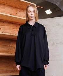 【VOAAOV】RELUX WOOL Oversize Polo Shirt