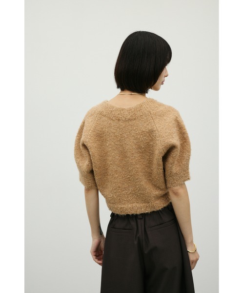 STYLEMIXER（スタイルミキサー）の「ブークレーショートニット（ニット/セーター・レディース・ベージュ/チャコールグレー/サックスブルー・FREE）」の19枚目の写真