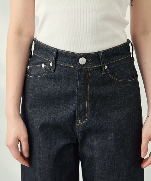 YANUK（ヤヌーク）の「MARY (Baggy Straight) OWI（デニムパンツ・レディース・ダークブルー・23/24/25/26/27）」の4枚目の写真