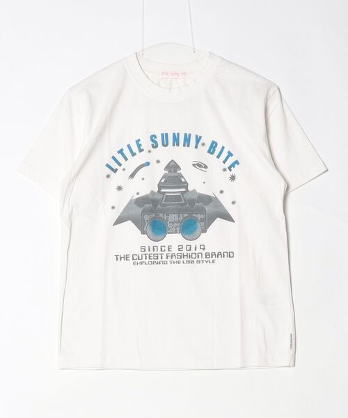 Little sunny bite(リトルサニーバイト)の「【RE】【Little sunny bite】Roket tee(Tシャツ/カットソー・レディース・ホワイト・FREE)」の1枚目の写真