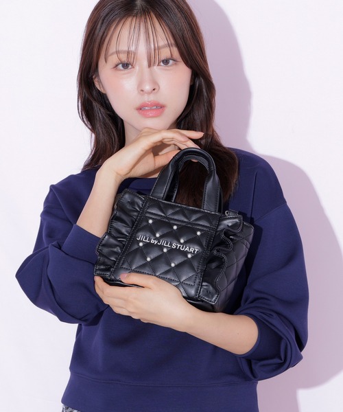 JILL by JILL STUART(ジルバイジルスチュアート)の「<フリルトートミニ>キルティングパールバッグ(ショルダーバッグ・レディース・ホワイト/ブラック/ピンク・FREE)」の19枚目の写真