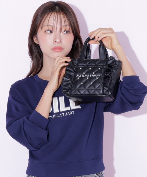 JILL by JILL STUART(ジルバイジルスチュアート)の「<フリルトートミニ>キルティングパールバッグ(ショルダーバッグ・レディース・ホワイト/ブラック/ピンク・FREE)」の20枚目の写真