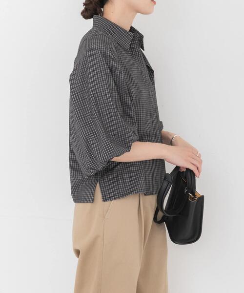 URBAN RESEARCH（アーバンリサーチ）の「グラフチェック袖ボリュームシャツ（シャツ/ブラウス・レディース・ブラウン系その他/ブラック系その他・FREE）」の20枚目の写真