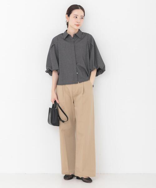 URBAN RESEARCH（アーバンリサーチ）の「グラフチェック袖ボリュームシャツ（シャツ/ブラウス・レディース・ブラウン系その他/ブラック系その他・FREE）」の22枚目の写真
