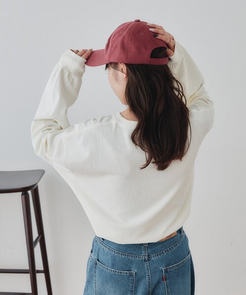 DISCOAT(ディスコート)の「【Enlude】カレッジロゴロンT《ユニセックス》(Tシャツ/カットソー・レディース・オフホワイト/チャコールグレー/バーガンディー・LARGE/MEDIUM)」の9枚目の写真