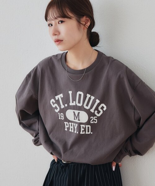 DISCOAT(ディスコート)の「【Enlude】カレッジロゴロンT《ユニセックス》(Tシャツ/カットソー・レディース・オフホワイト/チャコールグレー/バーガンディー・LARGE/MEDIUM)」の18枚目の写真