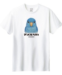 Moftique（モフティック） 半袖Tシャツ マメルリハ インコ ペット アニマル プリント トップス カットソー メンズ ユニセックス