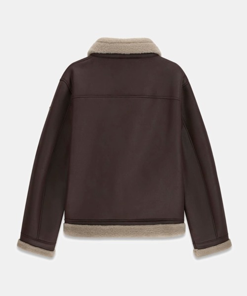 Guess(ゲス)の「SHEARLING Jacket ジャケット ムートンジャケット(ムートンコート・メンズ・ダークブラウン・X-LARGE/LARGE/MEDIUM/SMALL)」の6枚目の写真