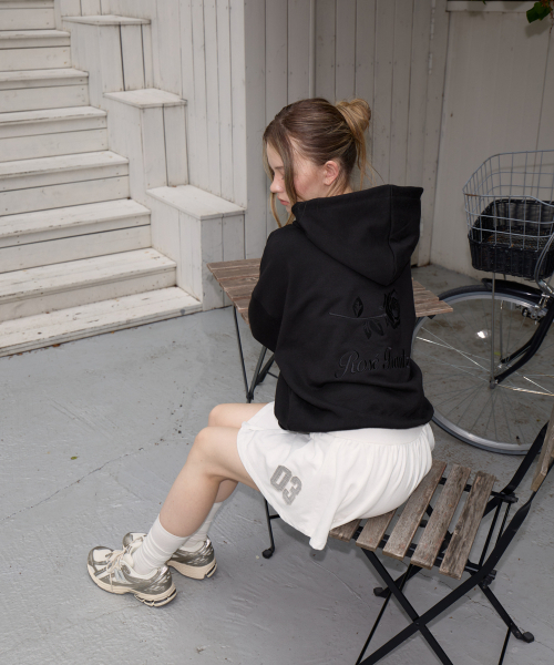 ROSEFRANTZ（ロゼフランツ）の「Back Rose Embroidery Hoodie [Black]（パーカー・レディース・ブラック・S/M/XS/S）」の8枚目の写真