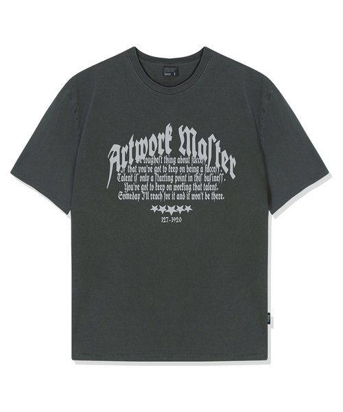 QUTON(ク―トン)の「アトリックピグメントオーバーサイズ半袖Tシャツ(Tシャツ/カットソー・レディース・チャコール/ブラック/ライトグレー・1/2)」の3枚目の写真