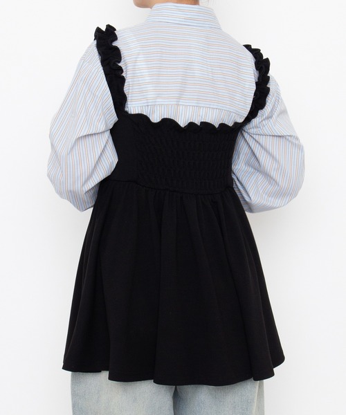 PUNYUS(プニュズ)の「【NEW SIZE】フリルミニキャミワンピース(ワンピース・レディース・ホワイト/ブラック・1/2/3/4/5)」の10枚目の写真