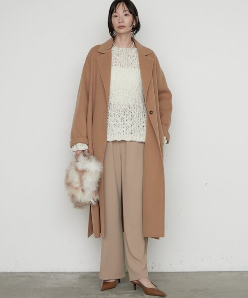LOUNGEDRESS(ラウンジドレス)の「《前後着用可》ハンド2WAYニット(ニット/セーター・レディース・パープル/ピンク/オフホワイト・FREE)」の16枚目の写真