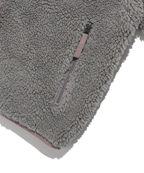 NICE GHOST CLUB(ナイスゴーストクラブ)の「NGC FLEECE JACKET_GREY(NG2GFUJ241A)(その他アウター・レディース・ライトグレー・SMALL/MEDIUM/LARGE)」の5枚目の写真