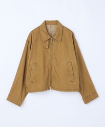 feerique カラーデニムジップブルゾン
