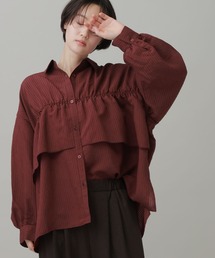 LAKOLE | フリルバックシャーリングシャツ / 1056725(シャツ/ブラウス)