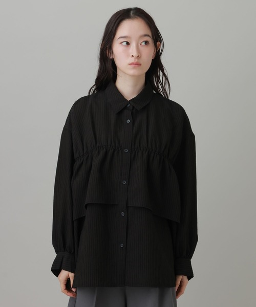 LAKOLE(ラコレ)の「フリルバックシャーリングシャツ / 1056725(シャツ/ブラウス・レディース・アイボリー/ブラック/マスタード/ボルドー・FREE)」の13枚目の写真