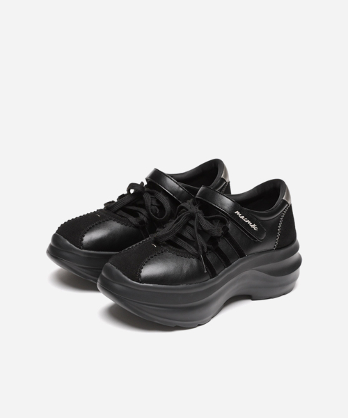 MAC MOC(マックモック)の「CORZET コルセット ベルクロ プラットフォームシューズ メリージェーン スニーカー_2colors (5.5cm)(スニーカー・レディース・ブラウン/ブラック・23.5cm/24cm/24.5cm/23cm/25cm)」の3枚目の写真