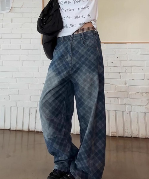 semplice（センプリチェ）の「デニムパンツ【韓国ファッション】（デニムパンツ・レディース・ブルー・XL/S/M/L）」の7枚目の写真