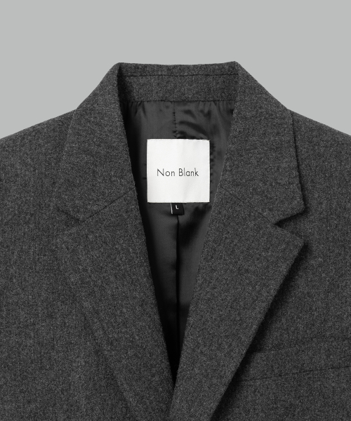 NONBLANK(ノンブランク)の「ウールフランネル ルーズフィットジャケット_MELANGE GREY(テーラードジャケット・メンズ・その他・MEDIUM/LARGE/X-LARGE)」の4枚目の写真