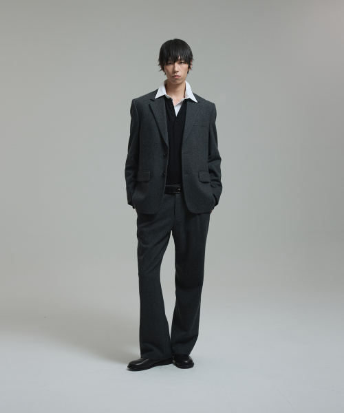 NONBLANK(ノンブランク)の「ウールフランネル ルーズフィットジャケット_MELANGE GREY(テーラードジャケット・メンズ・その他・MEDIUM/LARGE/X-LARGE)」の9枚目の写真