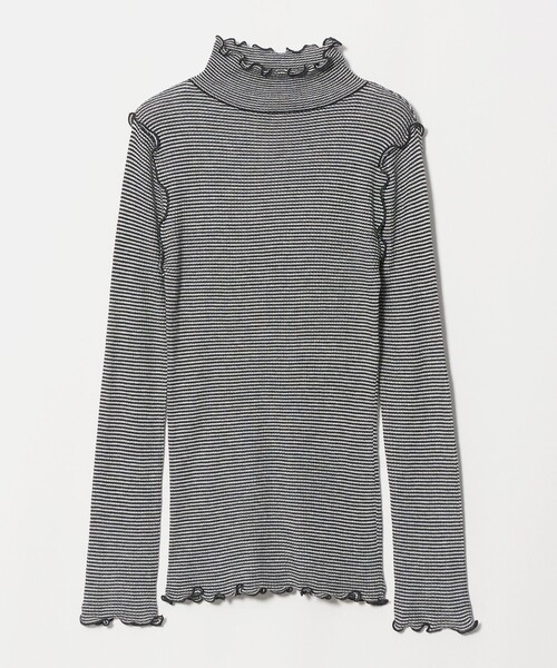 A DAY IN THE LIFE UNITED ARROWS(アデイインザライフユナイテッドアローズ)の「リブ ラメメロー ハイネックニット <A DAY IN THE LIFE>(ニット/セーター・レディース・レッド/ナチュラル/その他1/ブラック/ライトグレー/ダークブラウン・FREE)」の6枚目の写真