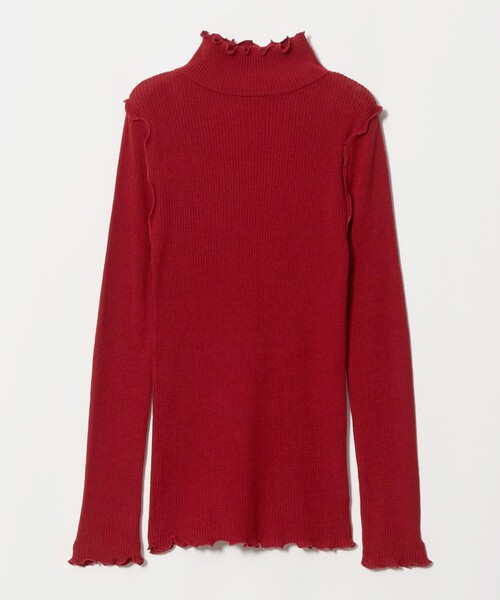 A DAY IN THE LIFE UNITED ARROWS(アデイインザライフユナイテッドアローズ)の「リブ ラメメロー ハイネックニット <A DAY IN THE LIFE>(ニット/セーター・レディース・レッド/ナチュラル/その他1/ブラック/ライトグレー/ダークブラウン・FREE)」の5枚目の写真