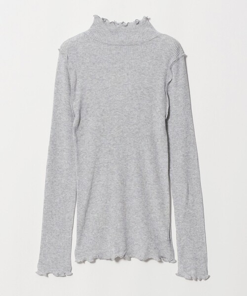 A DAY IN THE LIFE UNITED ARROWS(アデイインザライフユナイテッドアローズ)の「リブ ラメメロー ハイネックニット <A DAY IN THE LIFE>(ニット/セーター・レディース・レッド/ナチュラル/その他1/ブラック/ライトグレー/ダークブラウン・FREE)」の2枚目の写真
