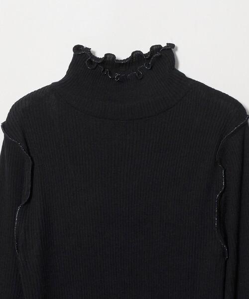 A DAY IN THE LIFE UNITED ARROWS(アデイインザライフユナイテッドアローズ)の「リブ ラメメロー ハイネックニット <A DAY IN THE LIFE>(ニット/セーター・レディース・レッド/ナチュラル/その他1/ブラック/ライトグレー/ダークブラウン・FREE)」の9枚目の写真