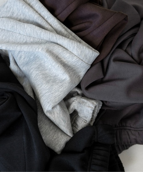 lawgy（ラウジー）の「soft touch drawstring sweat pants / ソフトタッチドローストリングスウェットパンツ（スウェットパンツ・レディース・ブラック/ブラウン/ヘザーグレー/チャコール・FREE）」の13枚目の写真