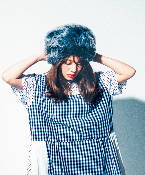 merry jenny（メリージェニー）の「パッチワークワンピース（ワンピース・レディース・ブラック/オフホワイト・FREE）」の12枚目の写真