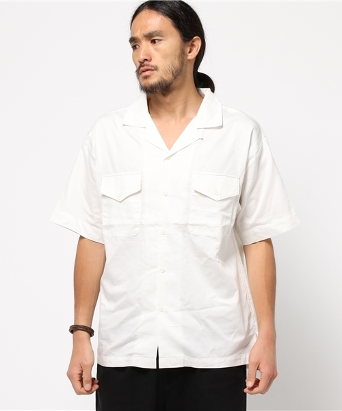 GLOBAL WORK(グローバルワーク)の「【吸水速乾】オープンカラーシャツ半袖/722718(シャツ/ブラウス・メンズ・ホワイト/ブラック・LARGE/SMALL/X-LARGE/MEDIUM)」の17枚目の写真