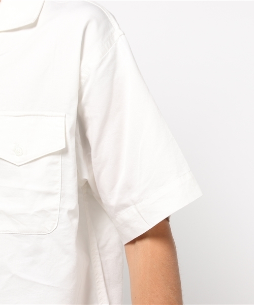 GLOBAL WORK(グローバルワーク)の「【吸水速乾】オープンカラーシャツ半袖/722718(シャツ/ブラウス・メンズ・ホワイト/ブラック・LARGE/SMALL/X-LARGE/MEDIUM)」の6枚目の写真