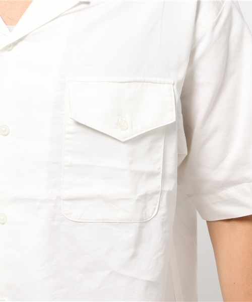 GLOBAL WORK(グローバルワーク)の「【吸水速乾】オープンカラーシャツ半袖/722718(シャツ/ブラウス・メンズ・ホワイト/ブラック・LARGE/SMALL/X-LARGE/MEDIUM)」の12枚目の写真