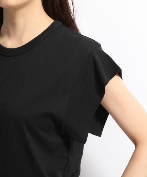 A part by（アパートバイ）の「CキモノソデSS　729227 （Tシャツ/カットソー・レディース・ブラック/チャコールグレー/ホワイト/レンガ・LARGE/MEDIUM）」の11枚目の写真