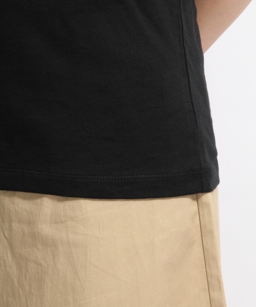 A part by（アパートバイ）の「CキモノソデSS　729227 （Tシャツ/カットソー・レディース・ブラック/チャコールグレー/ホワイト/レンガ・LARGE/MEDIUM）」の12枚目の写真